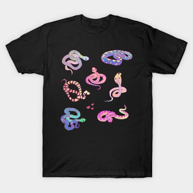 Cute watercolor snake sticker pack T-Shirt by Mayarart